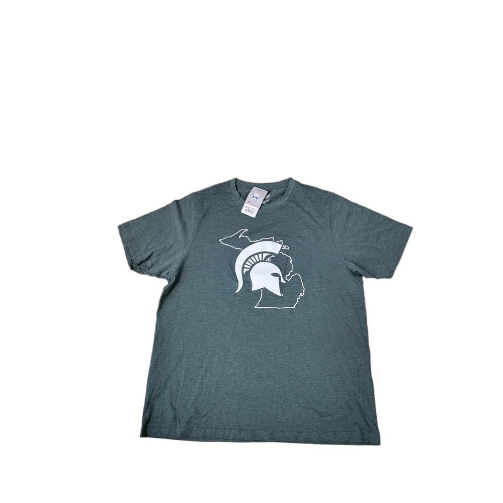 Michigan State Spartans Coliseum Green Mens 2XL Shirt NWT